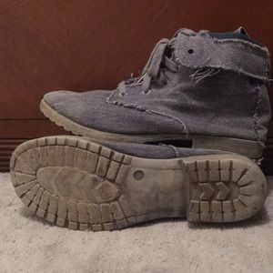 Denim styled boots